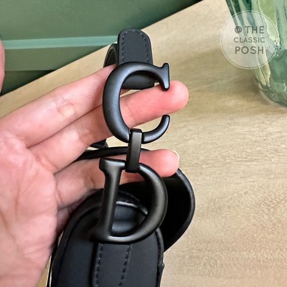 EUC Dior Saddle Mini Ultra Matte So Black Shoulder Bag (NO STRAP) - Picture 7 of 11